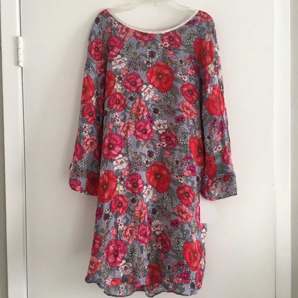 Red/pink floral Kensie dress
